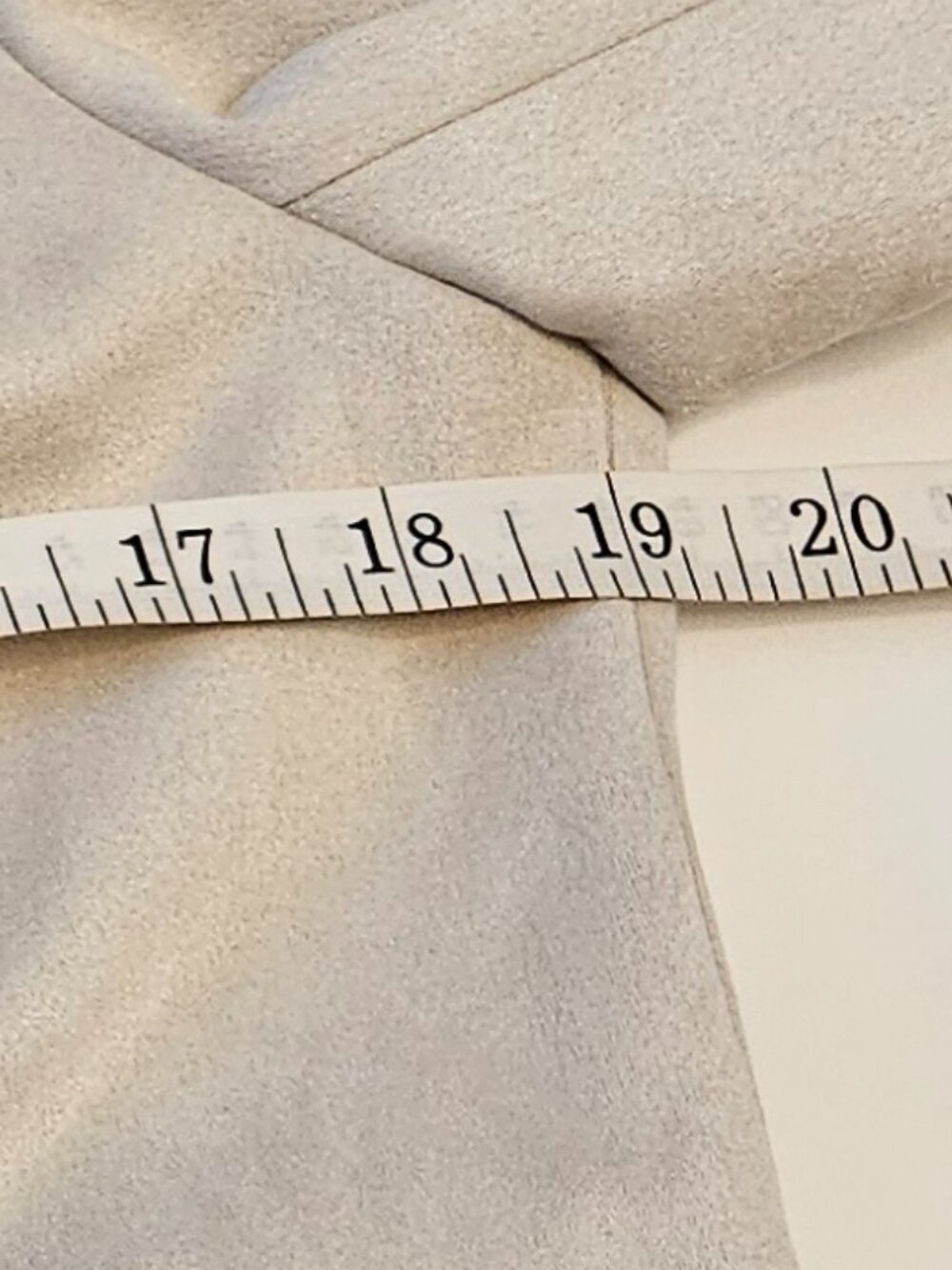 Truth soft beige faux leather jacket blazer with a belted waist size S/P - Picture 14 of 14